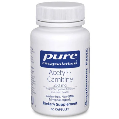 Acetyl-L-Carnitine 250mg 60c Pure Encapsulations