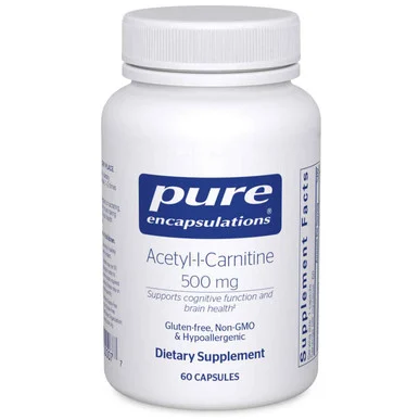 Acetyl-L-Carnitine 500mg 60c Pure Encapsulations