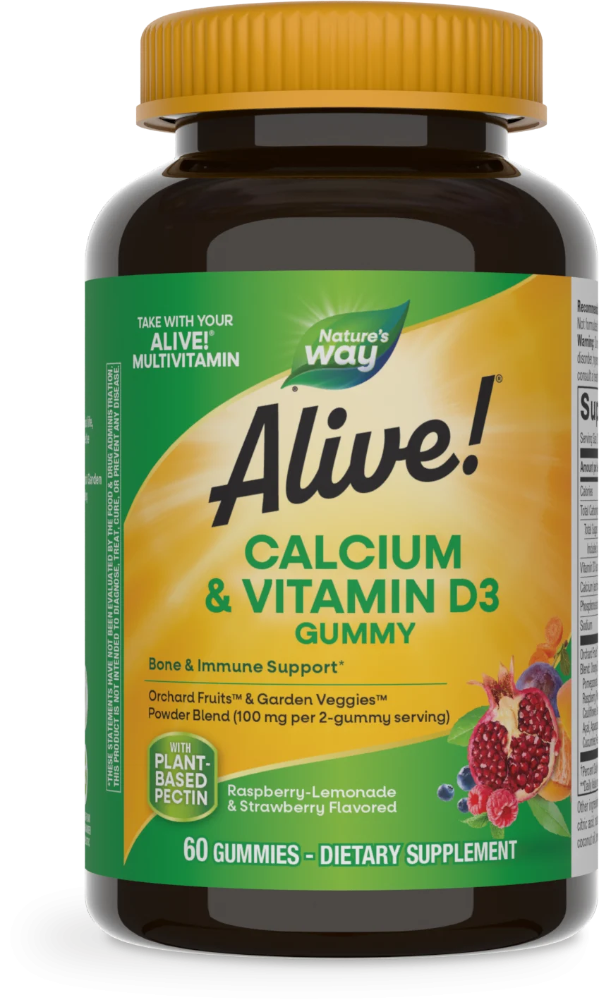 Alive! Calcium & Vitamin D3 Gummies