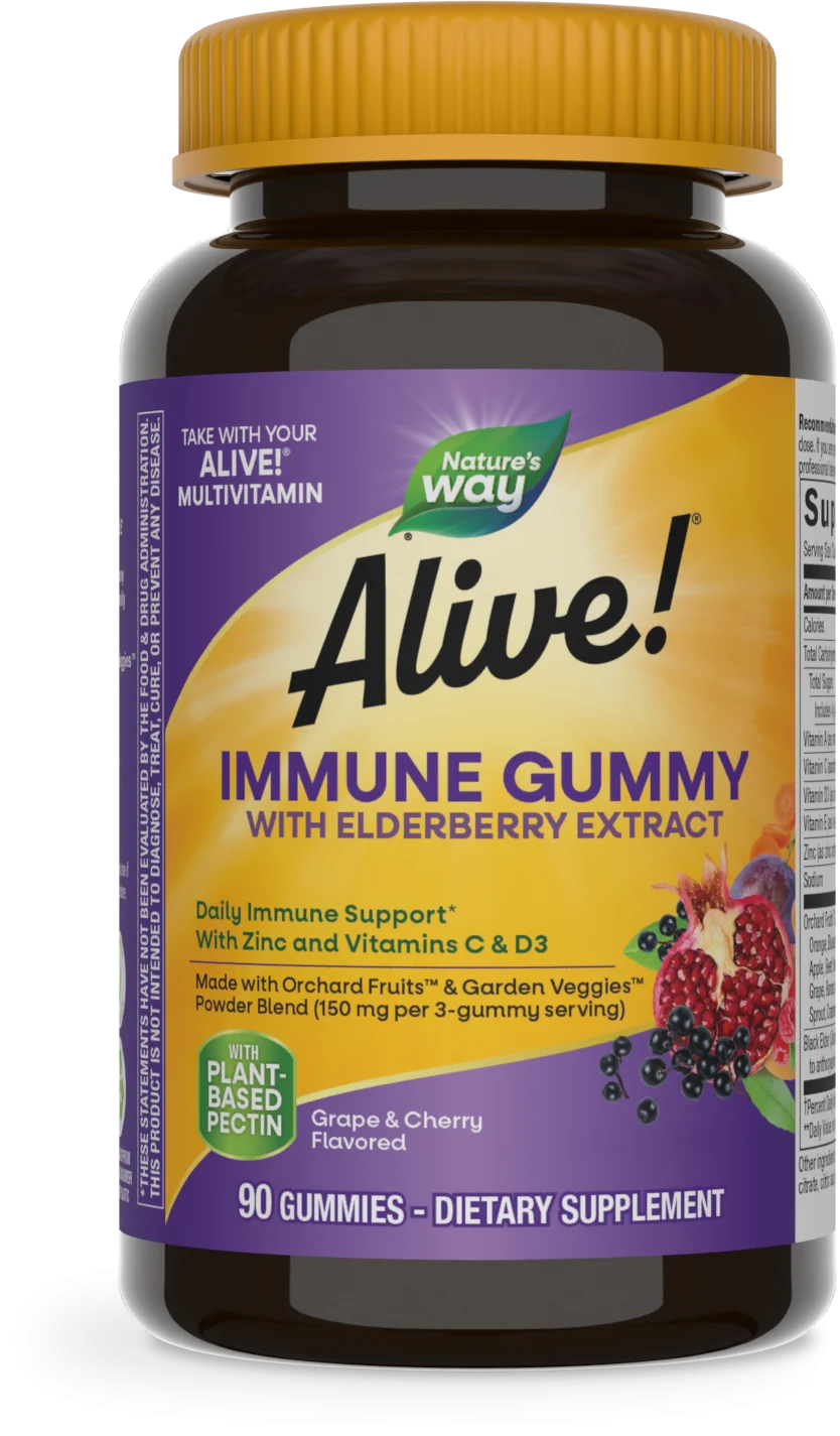 Alive! Immune Gummy With Elderberry Extract