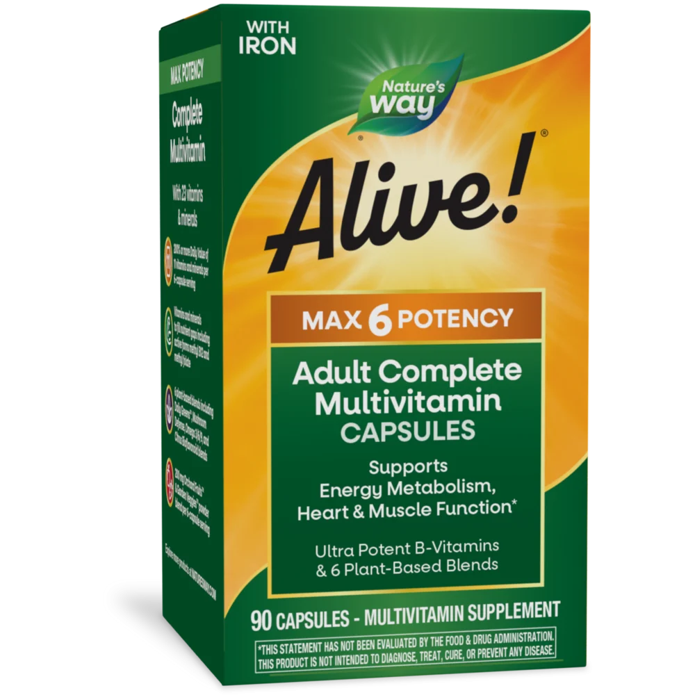 Alive! Max 6 Daily Multi 90 vcaps by Nature's Way