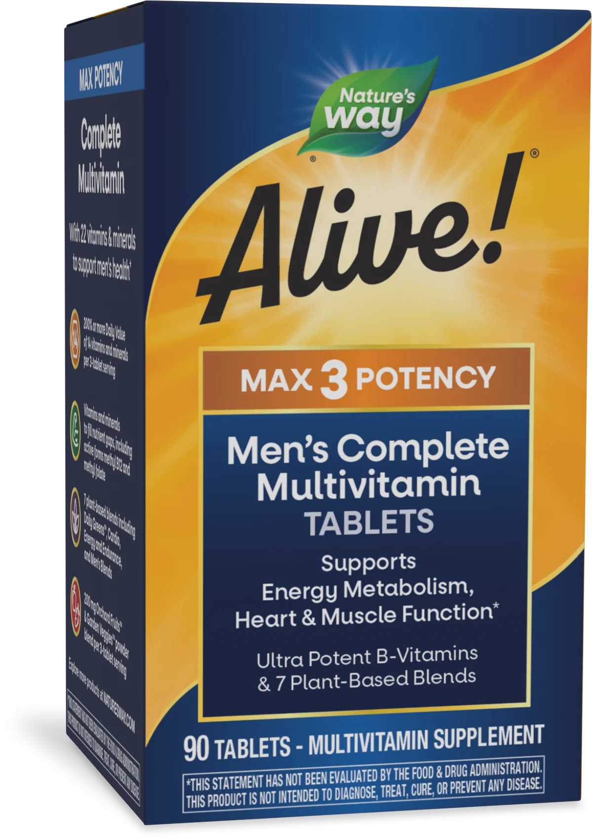 Alive! Max3 Potency Men's Complete Multivitamin Tablets