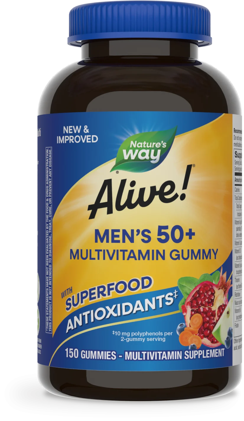 Alive! Men’s 50+ Gummy Multivitamin - Short Expiration Sale²