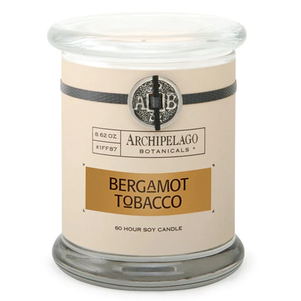 Archipelago Botanicals Bergamot Tobacco Glass Jar Candle (8.62 oz)
