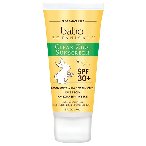 Babo Botanicals Clear Zinc Sunscreen - SPF 30 (3 fl oz)