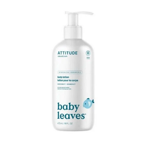 Baby Leaves Body Lotion Night Almond Milk 16 Oz by Attitude