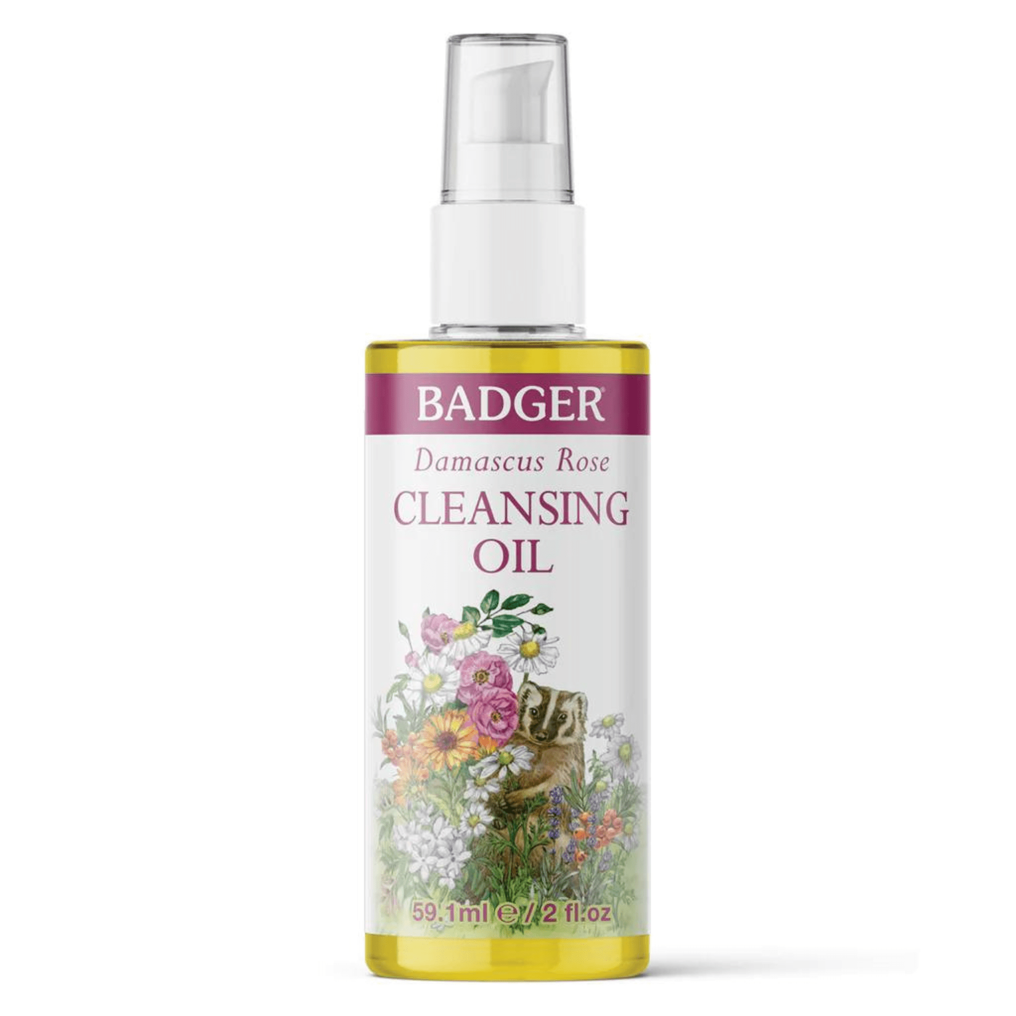 Badger Damascus Rose Cleansing Oil (2 fl oz)