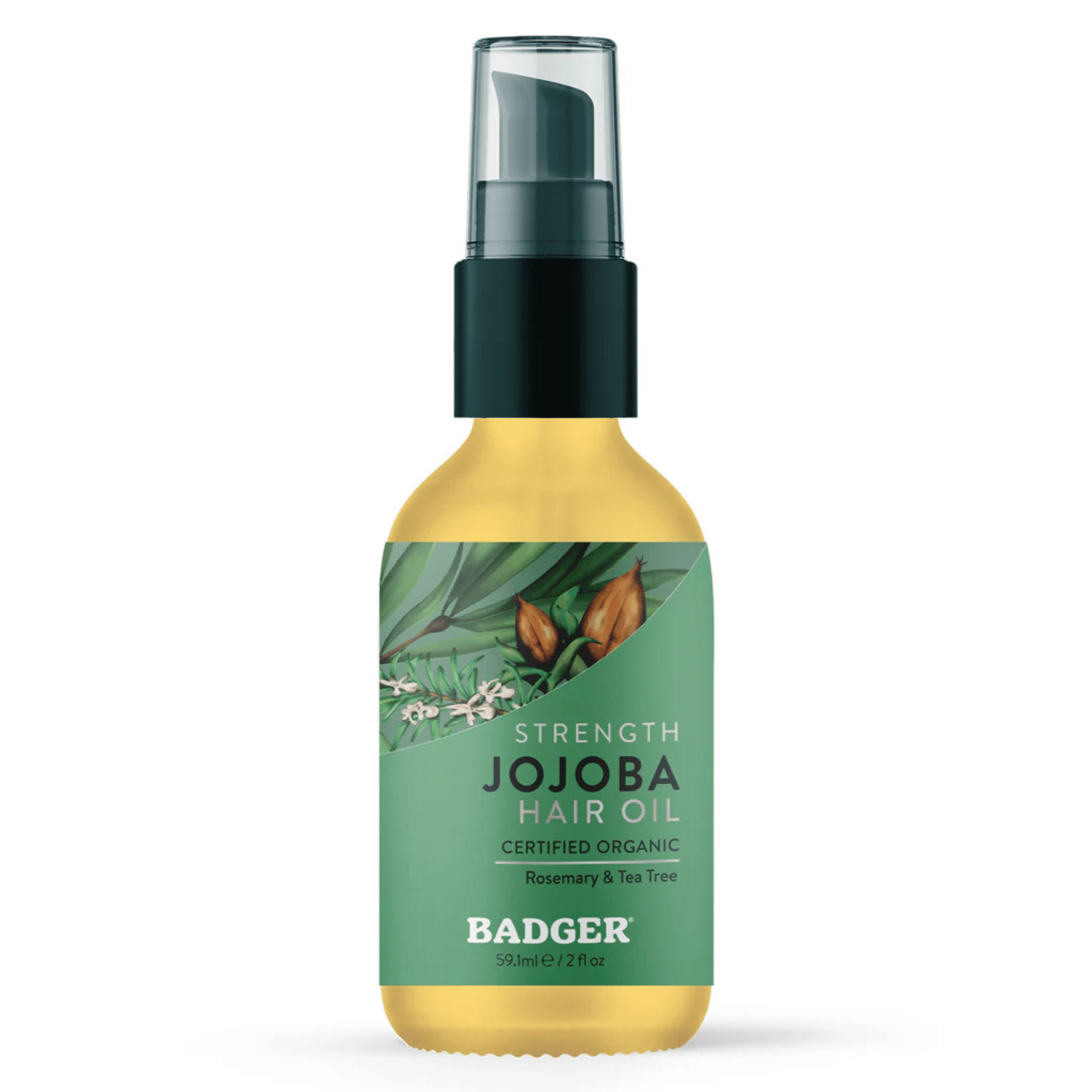 Badger Jojoba Herbal Hair Oil (2 fl oz)