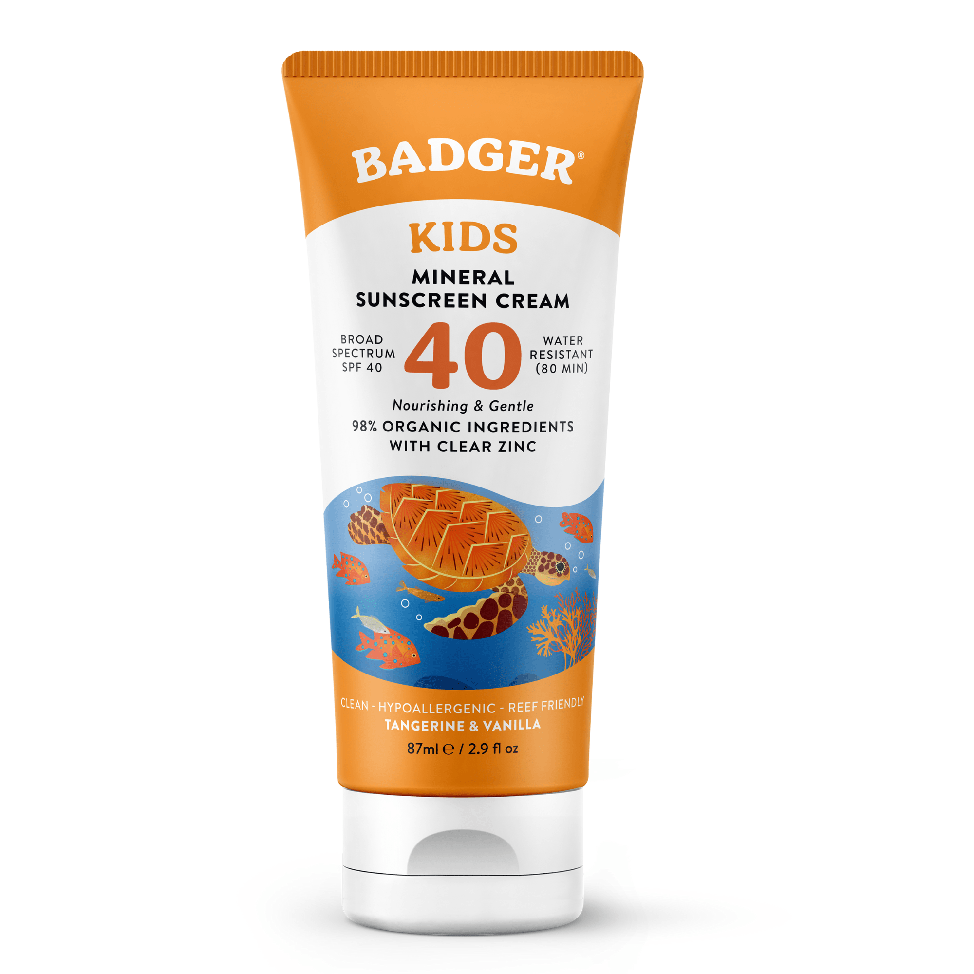 Badger Kid's SPF 40 Mineral Sunscreen Cream (2.9 fl oz)