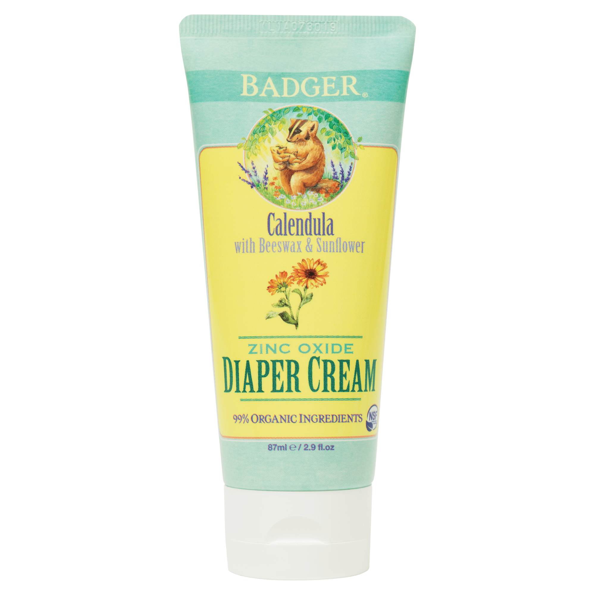Badger Zinc Oxide Diaper Cream (2.9 oz)