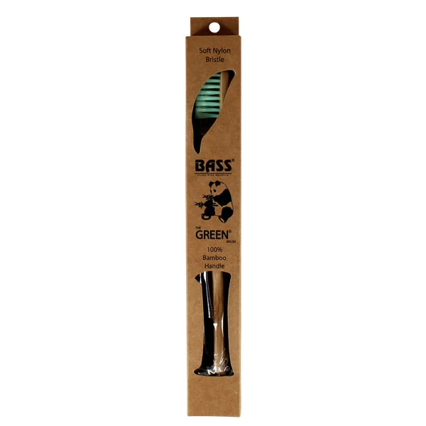 Bass Brushes The Green Toothbrush - Soft Nylon Bristle