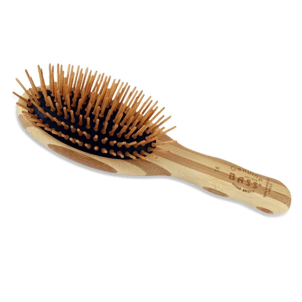 Bass Brushes Small Wood Bristle Oval Brush