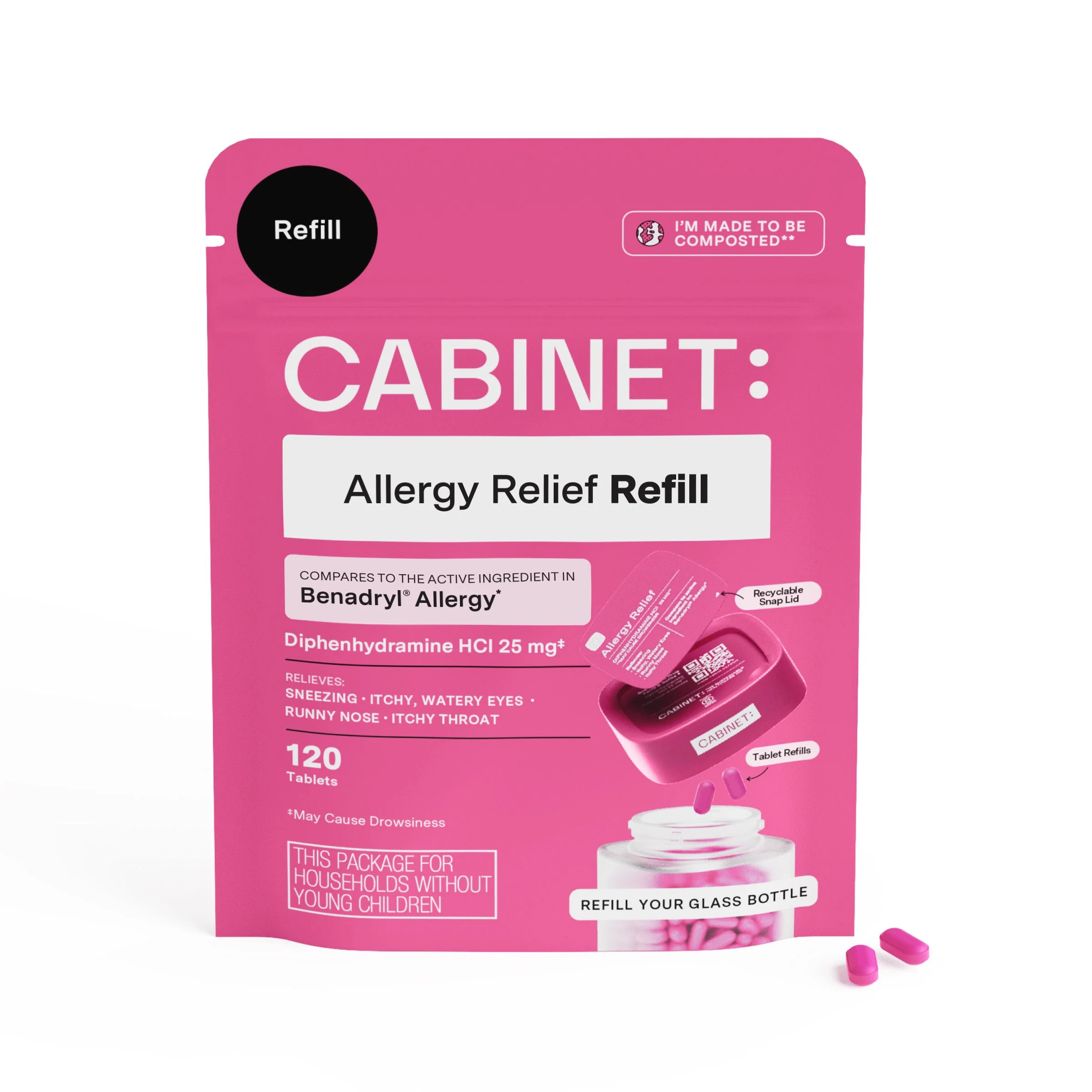 Cabinet HealthAllergy Relief Refill - Diphenhydramine 25 mg