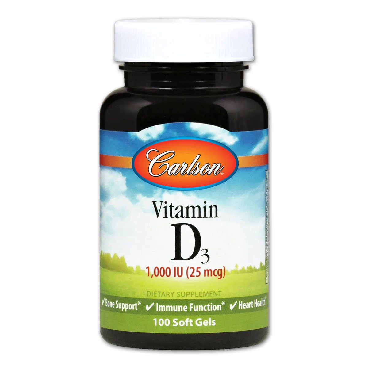 Carlson Vitamin D3 1,000IU (100 count)