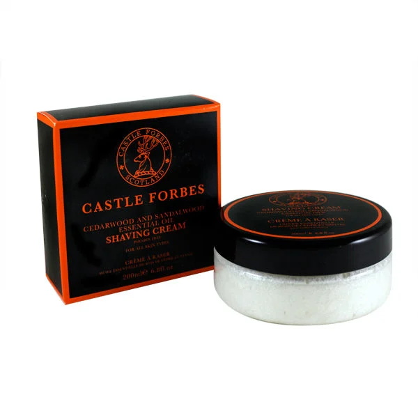Castle Forbes Cedar Sandalwood Essential Oil Shaving Cream (6.8 oz)