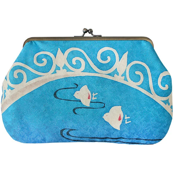 Chidoriya Midnight Kimono Clutch Bag