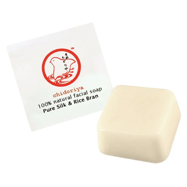Chidoriya Silk + Rice Bran Soap (0.5 oz)