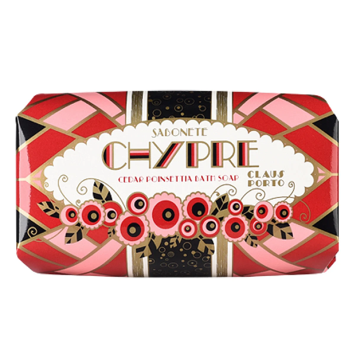 Claus Porto Chypre Cedar Poinsettia Bar Soap | Smallflower