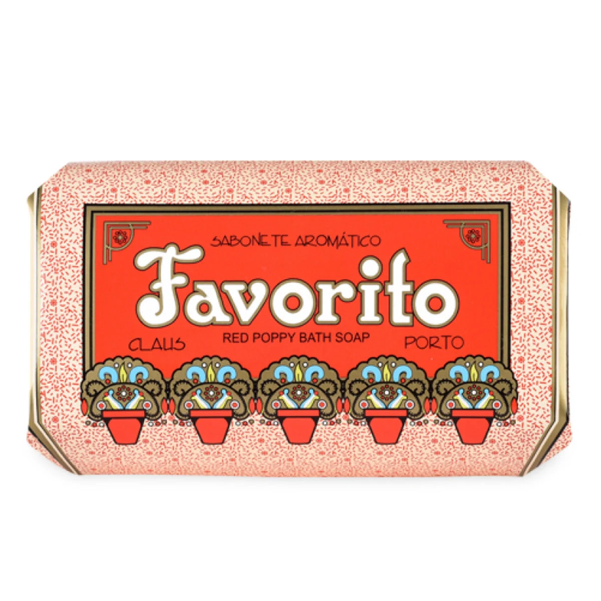 Claus Porto Favorito Red Poppy Bath Soap (5.2 oz)