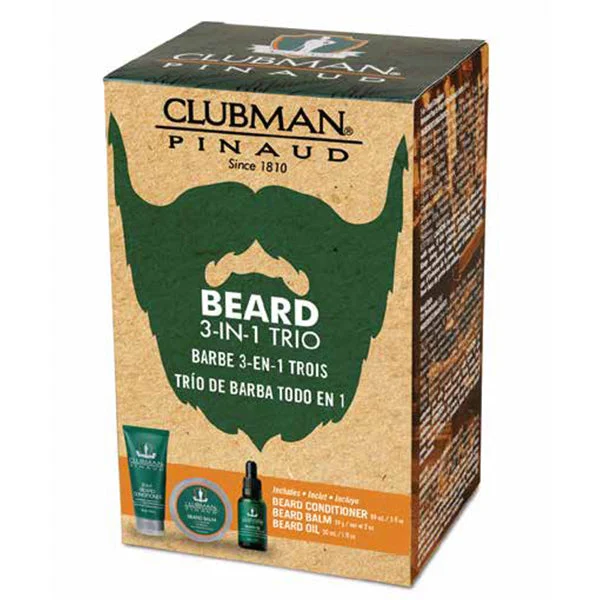Clubman Beard 3-In-1 Trio Set