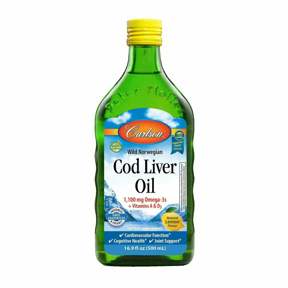 Cod Liver Oil Lemon by Carlson Labs