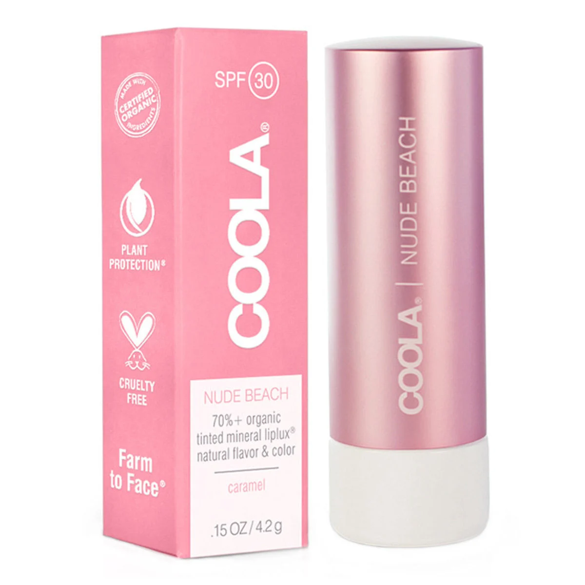 COOLA Suncare Mineral Liplux SPF 30 - Nude Beach (0.15 oz)