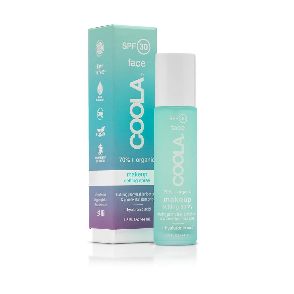 COOLA Suncare Organic SPF 30 Makeup Setting Sunscreen Spray (1.5 fl oz)