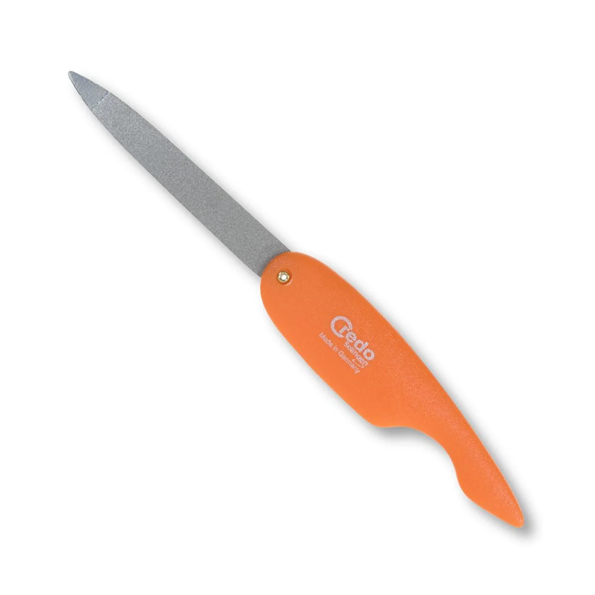Credo Orange Pop Art Folding Sapphire Nail File