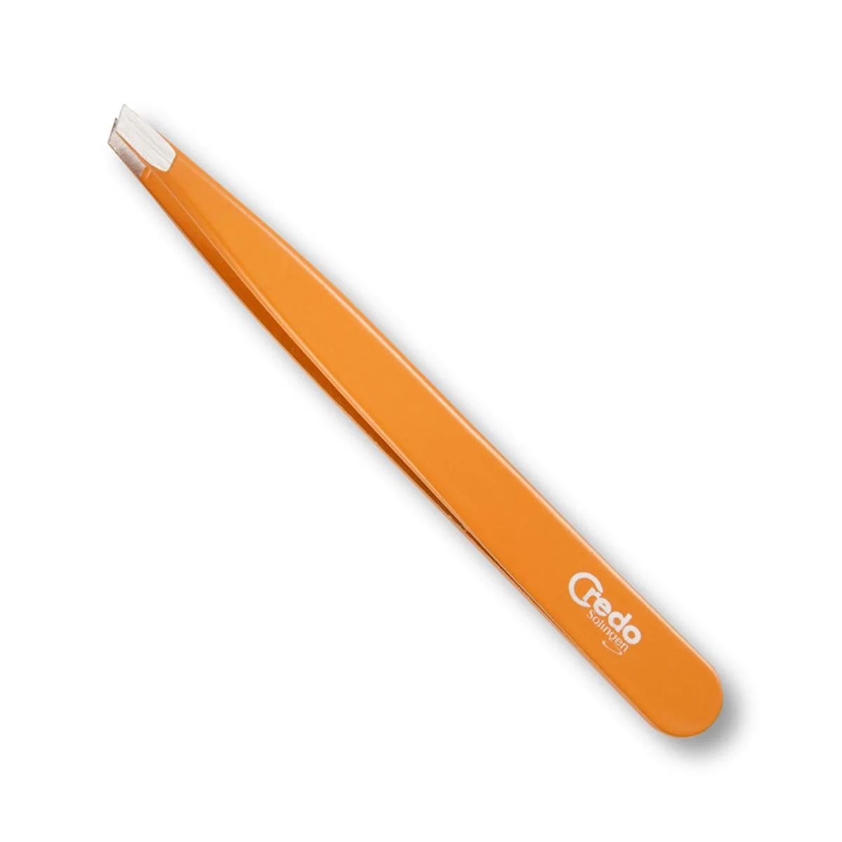 Credo Orange Pop Art Slanted Tweezer