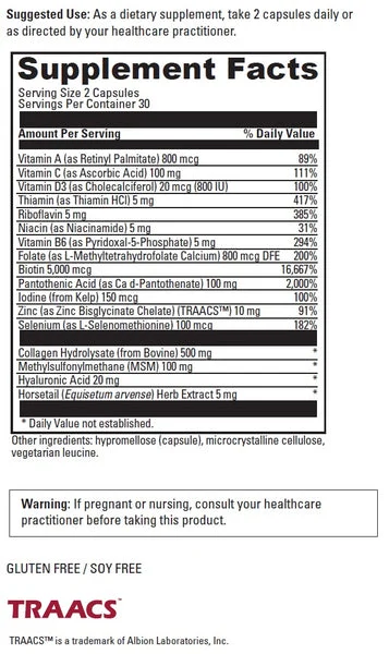 DaVinci Laboratories, Hair Skin & Nails, 60 Capsules