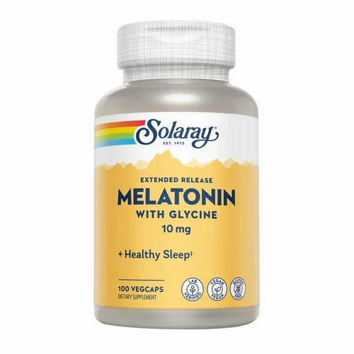 Extended Release Melatonin With Glycine 100 Veg Caps by Solaray