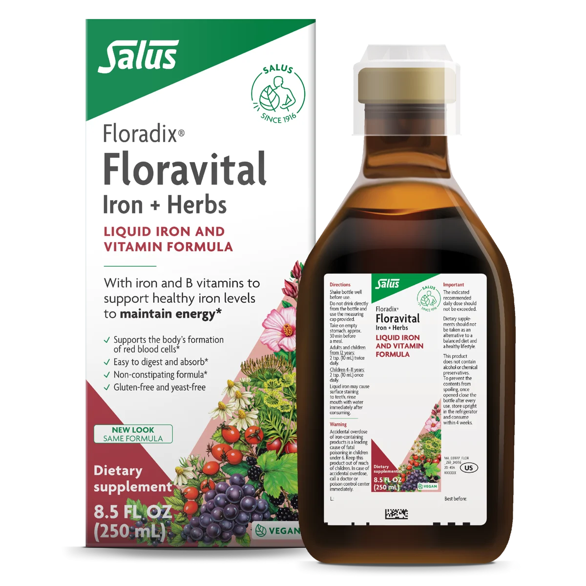 FloradixFloravital Iron & Herbs Yeast-Free