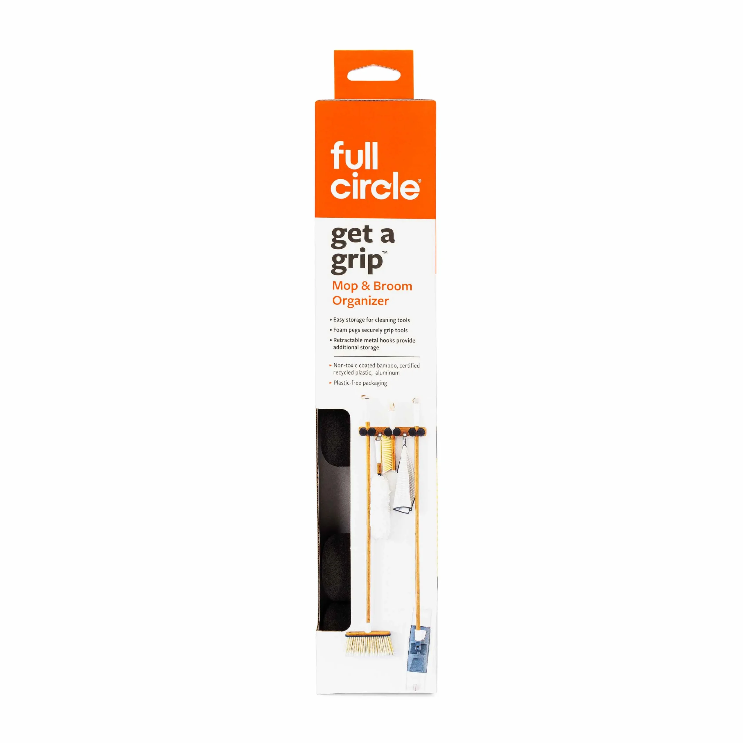 Full CircleGet A Grip - Mop & Broom Organizer