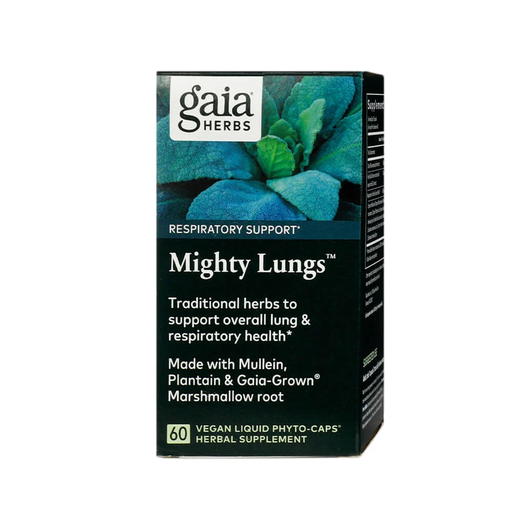 Gaia Herbs Mighty Lungs Capsules