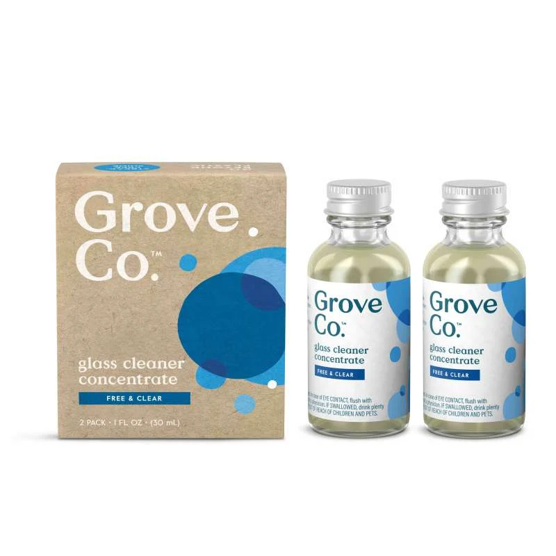 Grove Co.Glass Cleaner Concentrate – Streak-Free Shine Without Harsh Chemicals