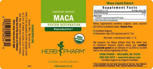 Herb Pharm, Maca, 4 fl oz