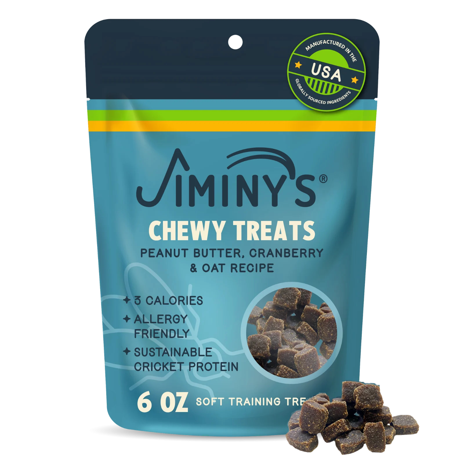 Jiminy'sChewy Peanut Butter & Cranberry Training Treats