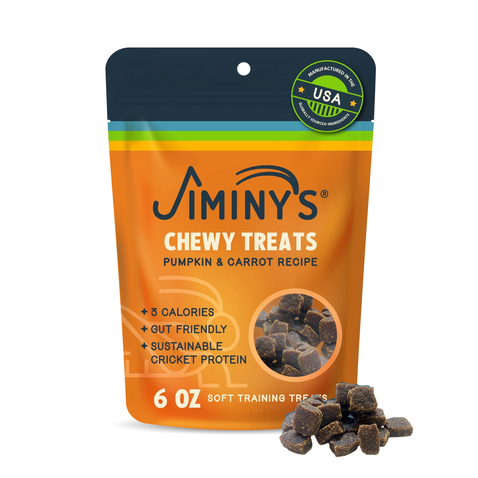 Jiminy'sChewy Pumpkin & Carrot Training Treats