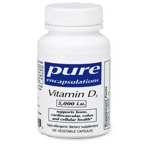 VITAMIN D3 5,000 I.U. 120 CAPS - Pure Encapsulations