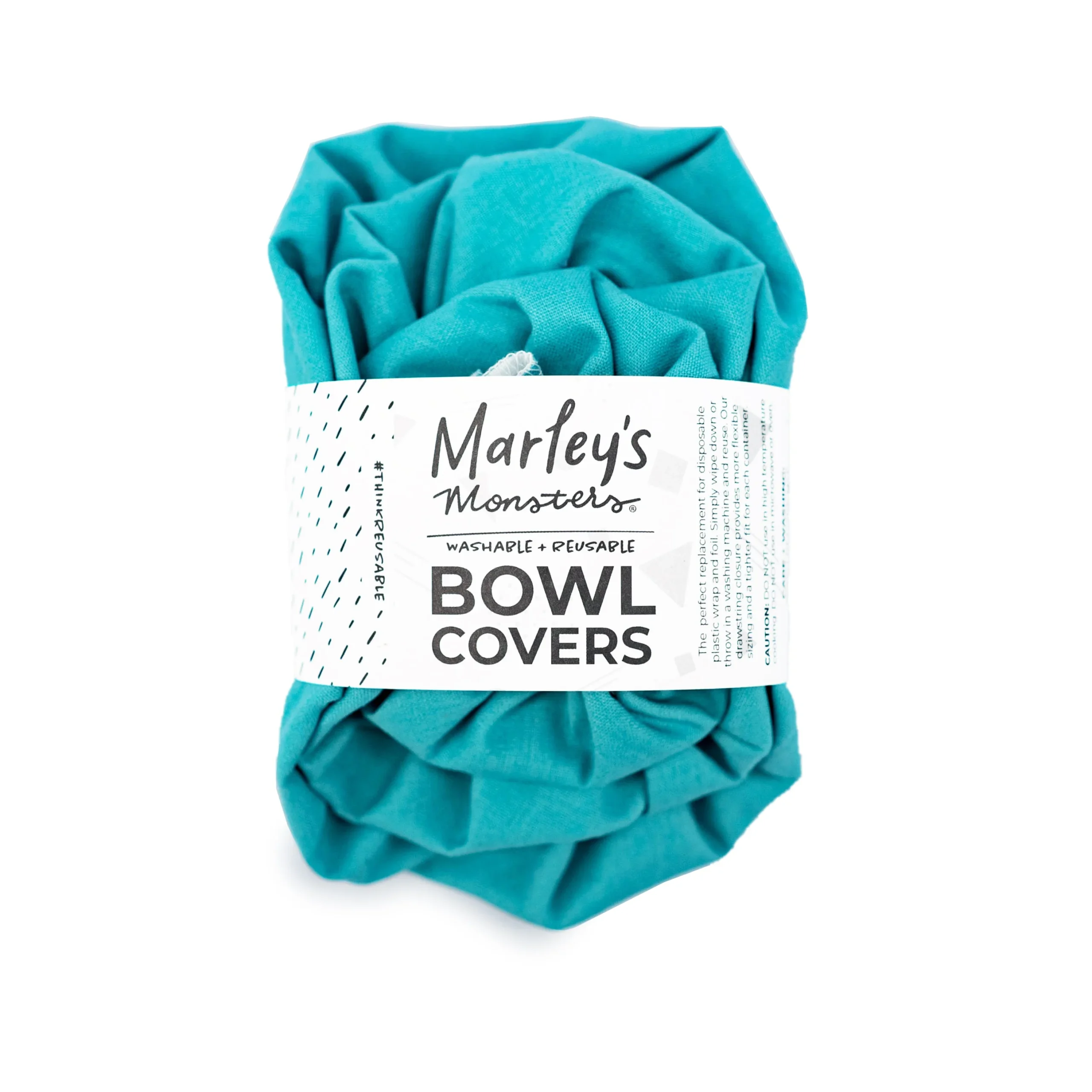 Marley's MonstersLinen Bowl Cover Bundle - Aqua