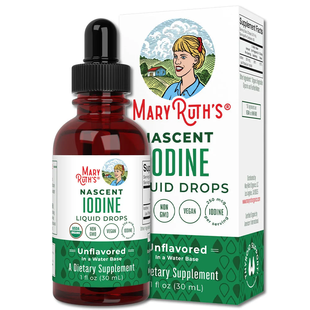 MaryRuth'sIodine Drops, Unflavored, Org, 1 oz
