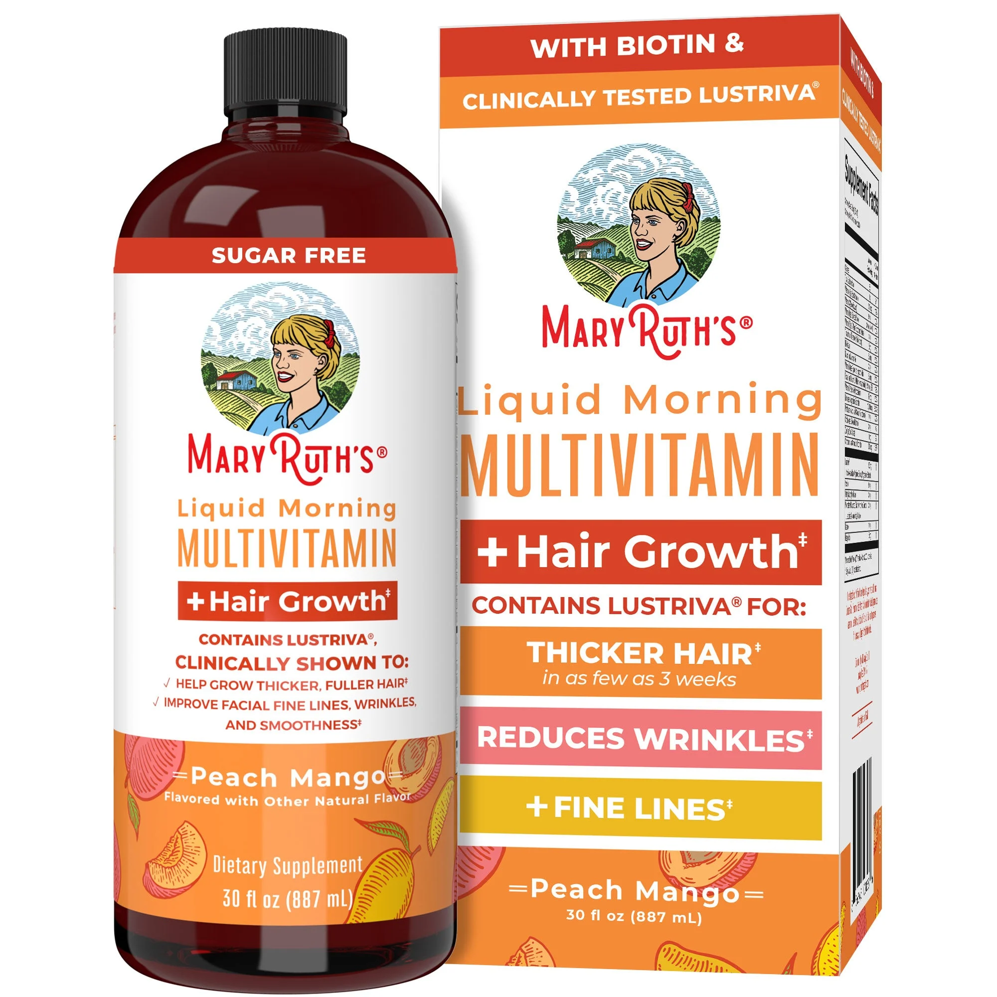 MaryRuth'sLiquid Morning Multivitamin + Hair Growth, 30 fl oz