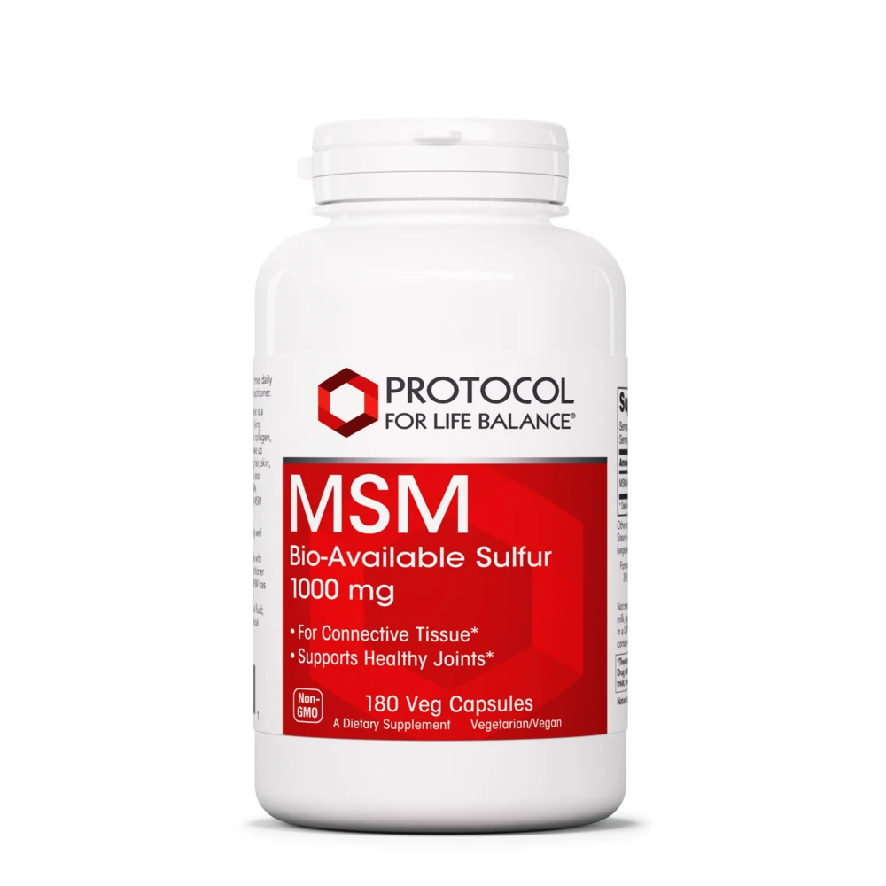 MSM 1000 mg 180 caps by Protocol For Life Balance