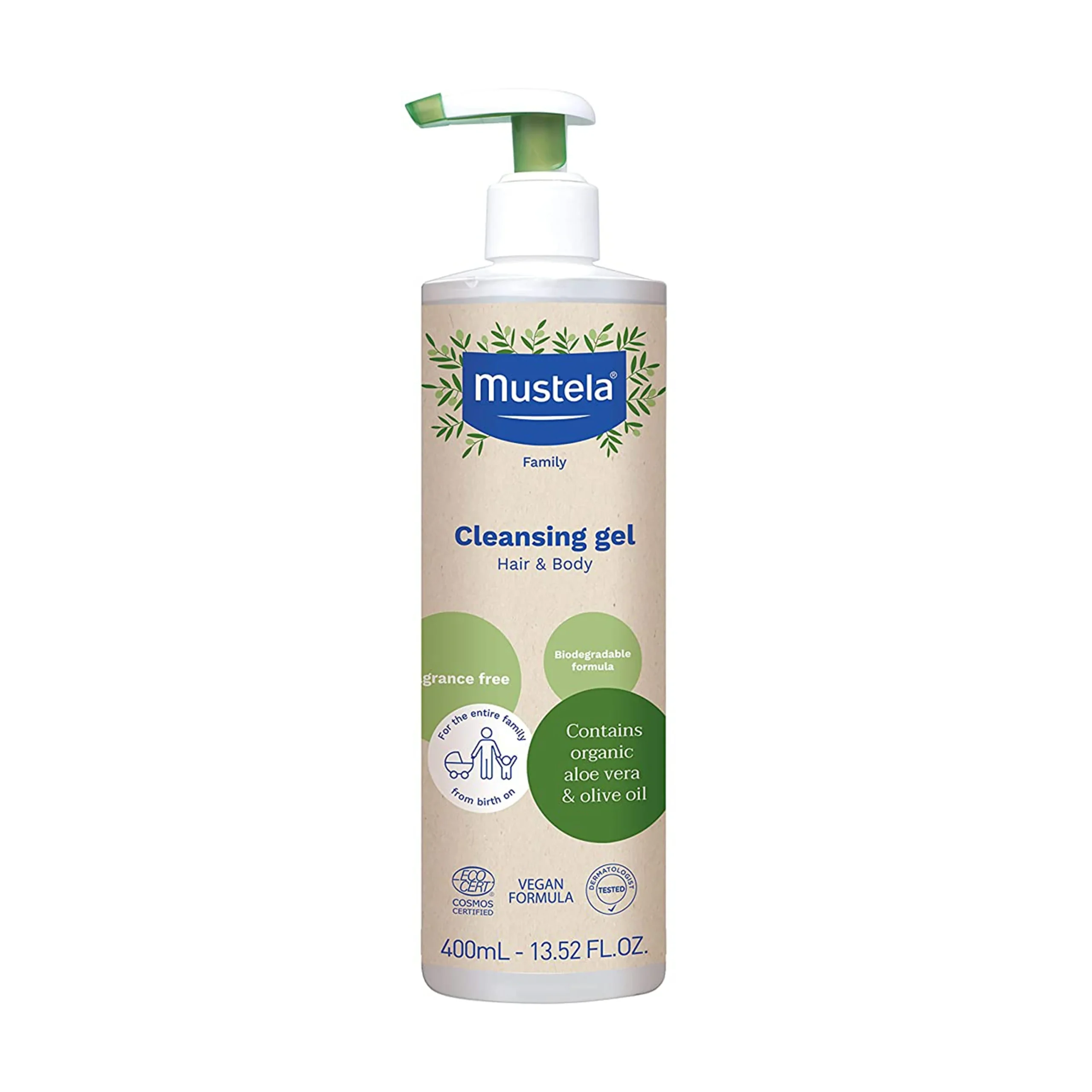 MustelaOrganic Cleansing Gel - For Hair & Body