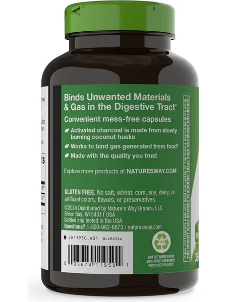 Nature's Way, Activated Charcoal, 360 capsules