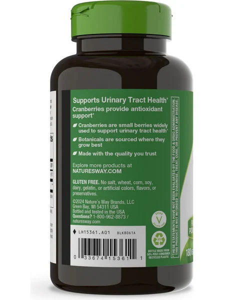 Nature's Way, Cranberry Fruit, 180 vegan capsules