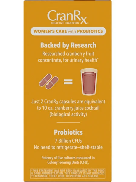 Nature's Way, CranRx Women's Care with Probiotics, 60 vegetarian capsules
