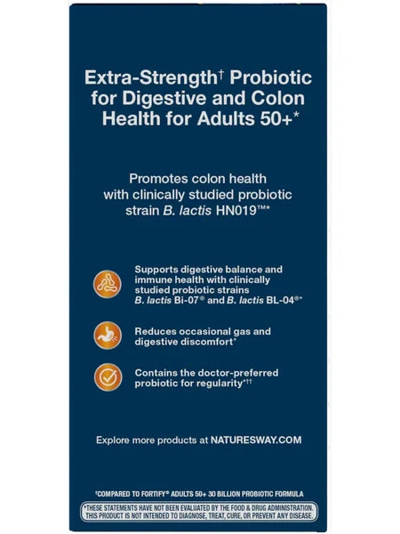 Nature's Way, Fortify Age 50+ Probiotic 50 Billion, 30 delayed-release capsules