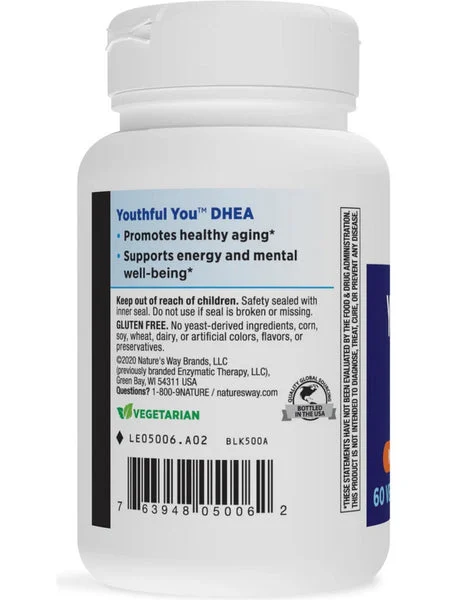 Nature's Way, Youthful You™ DHEA 5 mg, 60 veg capsules
