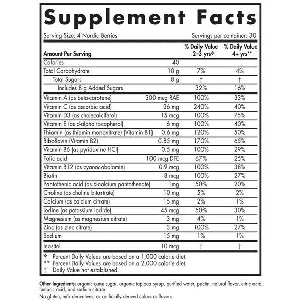 Nordic Naturals, Nordic Berries, Citrus, 120 Gummies